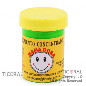 PIGMENTO CONCENTRADO P/PORCELANA FRIA VERDE FLUO X 15GR X 1